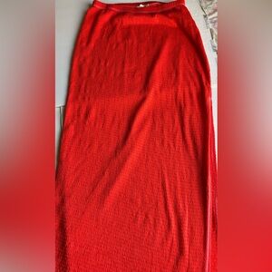 Promise‎ The Label, Coral Skirt with Side Slit, Size L